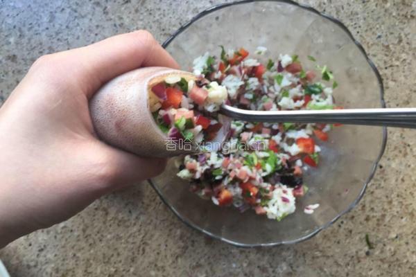 西梅熏肉酿鱿鱼筒的做法图解5