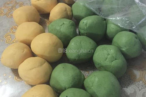 彩色团子的做法图解3