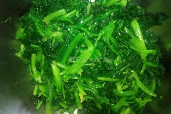 凉拌花生菠菜的做法图解6