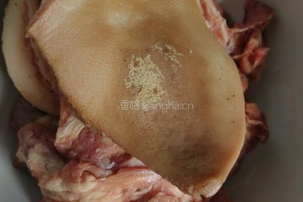 白切猪头肉的做法图解2