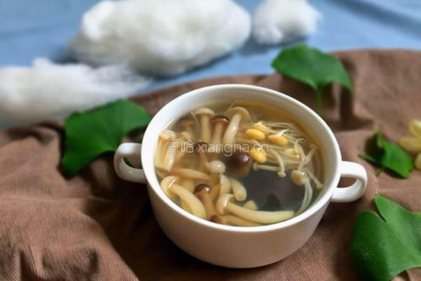 什锦菌菇豆嘴汤的做法图解8