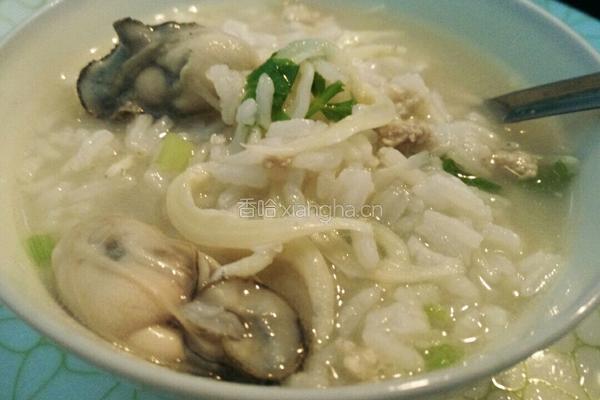 银鱼生蚝肉碎粥的做法图解5