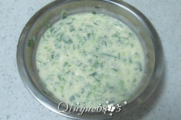 韭菜饼的做法图解2
