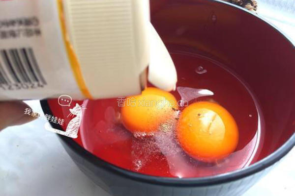 香椿煎鸡蛋的做法图解3