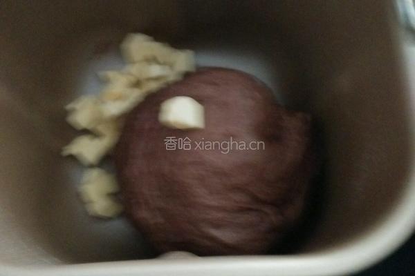 可可麻薯夹心软欧包的做法图解2