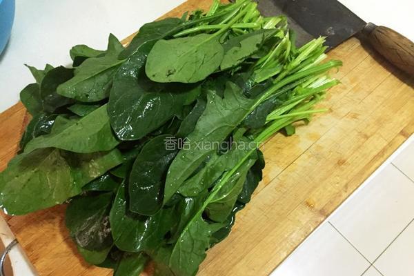 菠菜粉丝的做法图解1