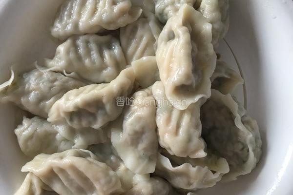 槐花饺子的做法图解4