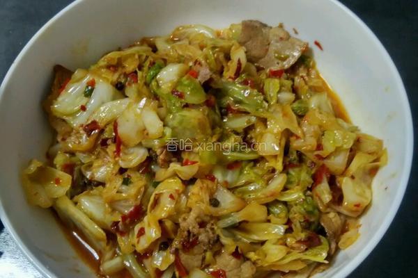 爆炒圆白菜的做法图解5