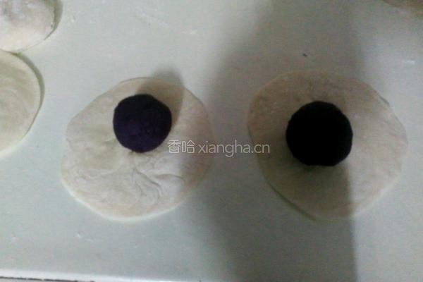紫薯花包的做法图解3