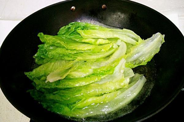 白灼生菜的做法图解5