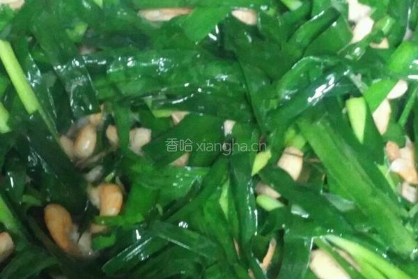 鲜虾炒韭菜的做法图解6