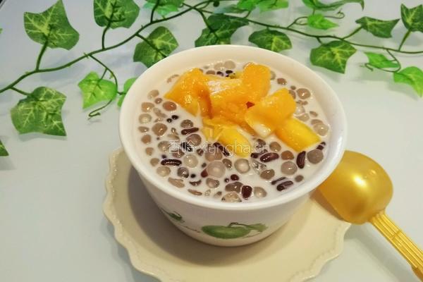 芒果蜜豆牛奶西米露的做法图解14