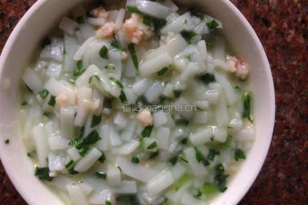宝宝辅食~~虾沫油菜粿条的做法图解8