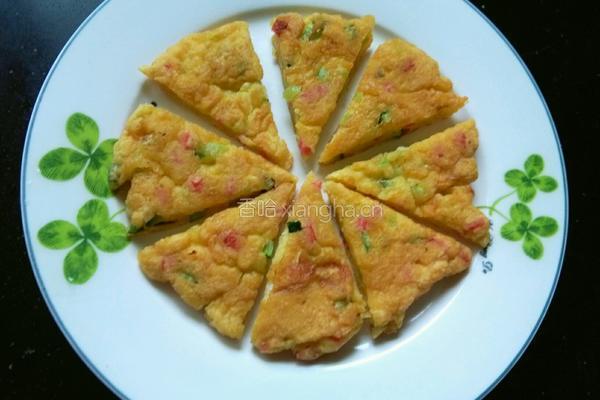 黄瓜火腿蛋饼的做法图解9