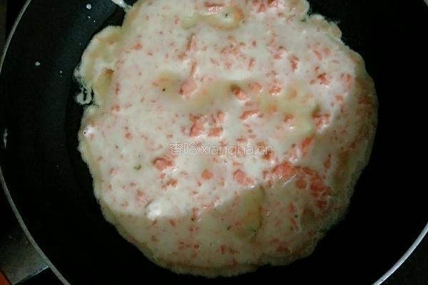 鸡蛋红萝卜煎饼的做法图解2