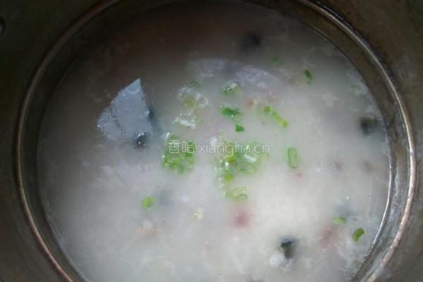 皮蛋瘦肉粥的做法图解9