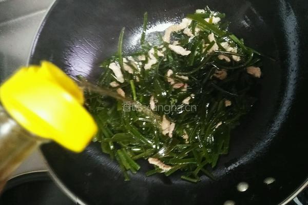 春笋肉丝炒海带的做法图解6