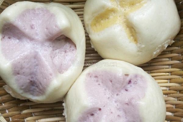 紫薯南瓜开花馒头的做法图解10