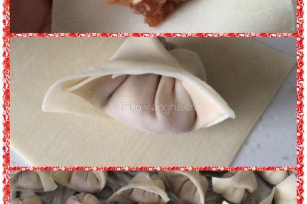 自制大馅馄饨的做法图解4
