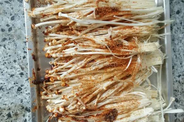 烤箱版烤金针菇的做法图解1