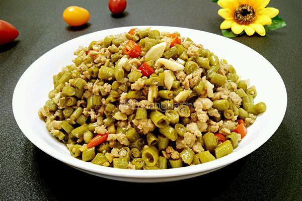 酸豆角炒肉末的做法图解8