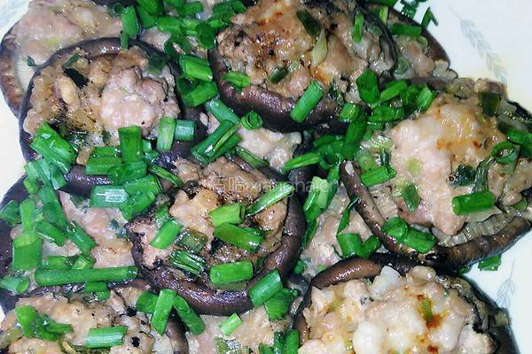 香菇酿肉的做法图解5