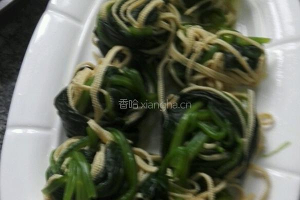 菠菜豆腐墩儿的做法图解3