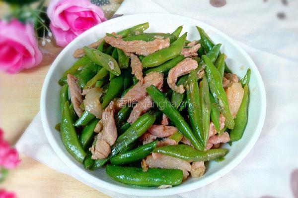 四季豆炒肉的做法图解8
