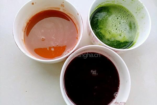 彩色鸳鸯蒸饺的做法图解2