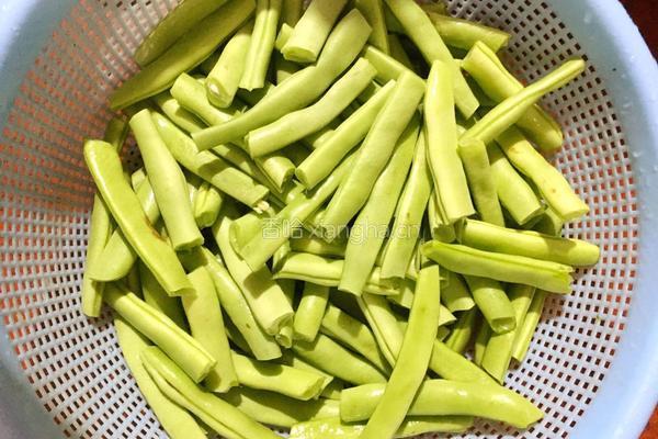 蒜蓉四季豆的做法图解1