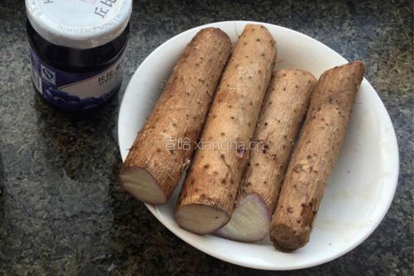 蓝莓山药的做法图解1