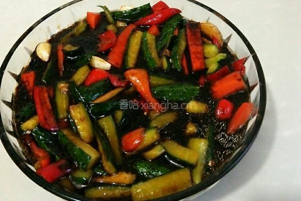 辣椒黄瓜咸菜的做法图解5