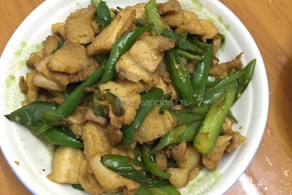 五花肉尖椒的做法图解4
