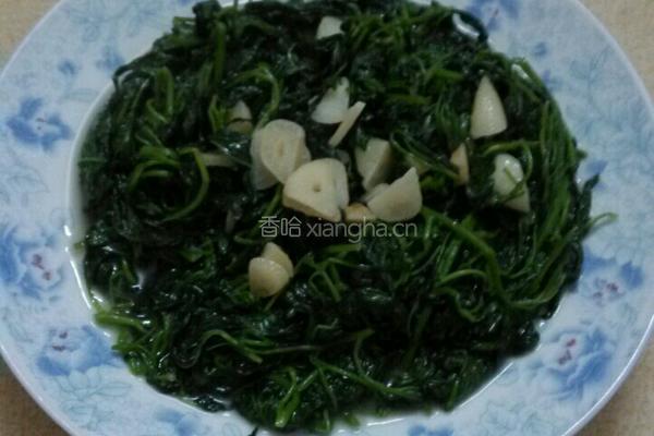 蒜香野菜的做法图解4