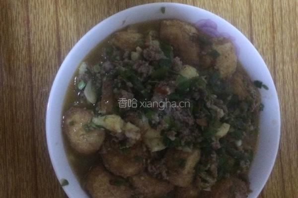 青椒烩鸡蛋豆腐的做法图解6
