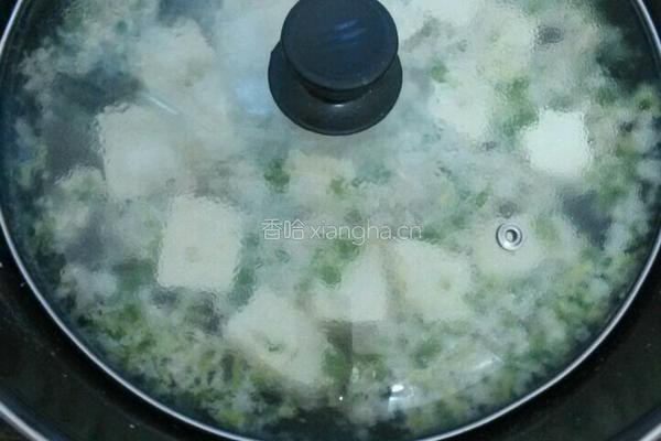 豆腐肉末汤的做法图解5