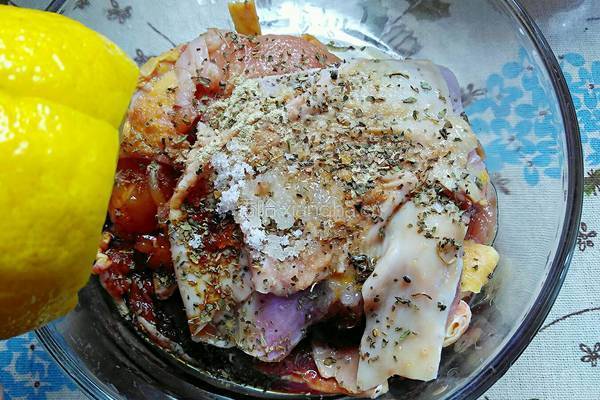 柠香烤鸡排的做法图解4