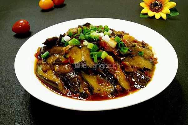 豆瓣烧茄子的做法图解9