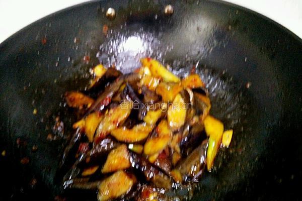 豆瓣烧茄子的做法图解8