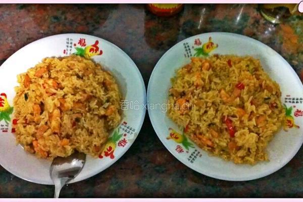 虾仁炒饭的做法图解3