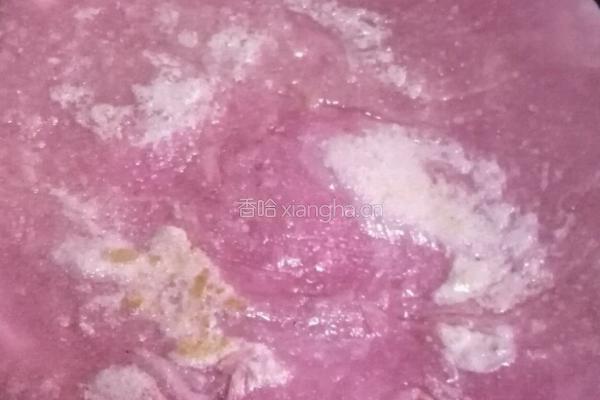 火龙果皮汁手撕饼的做法图解8