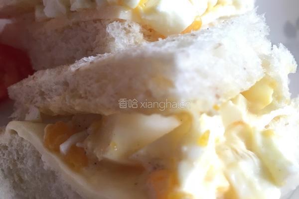 鸡蛋沙拉三明治的做法图解5