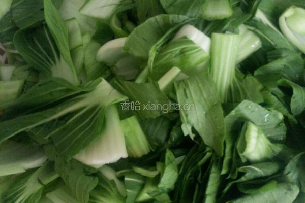 懒人版青菜豆皮汤的做法图解2
