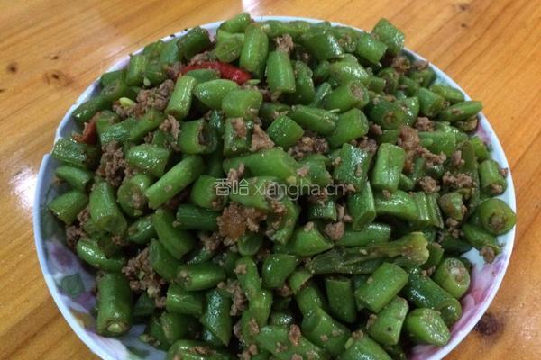 四季豆炒肉末的做法图解8