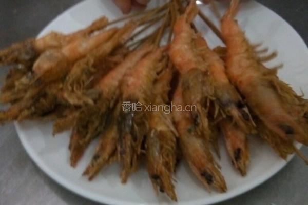 七味虾串的做法图解4