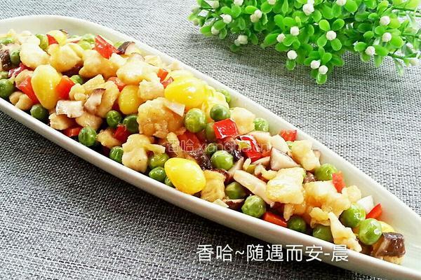 五彩鸡丁的做法图解14