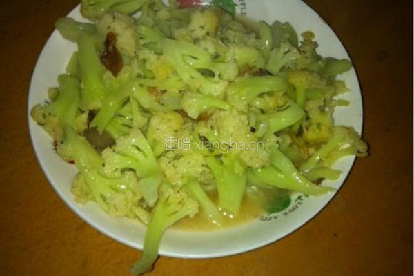 菜花炒肉丝的做法图解6