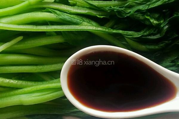 白灼菜心的做法图解4