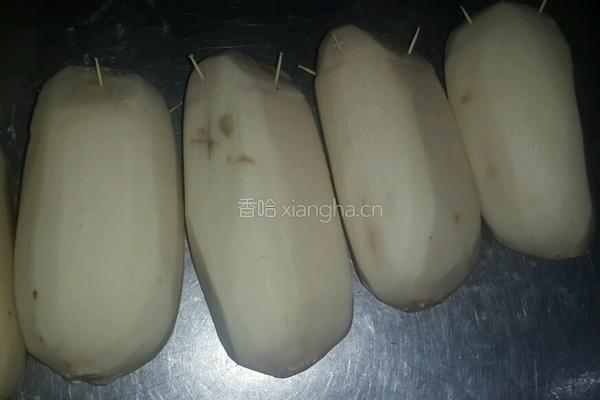 红酒糯米藕的做法图解3