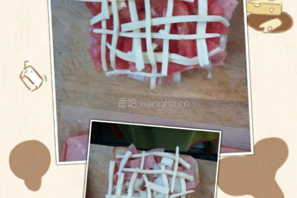 面包番茄培根披萨的做法图解5